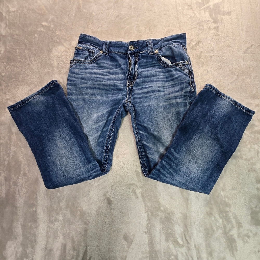 Buckle Black Nine Fit Straight Leg Jeans Mens 33x30 Blue Medium Wash Denim